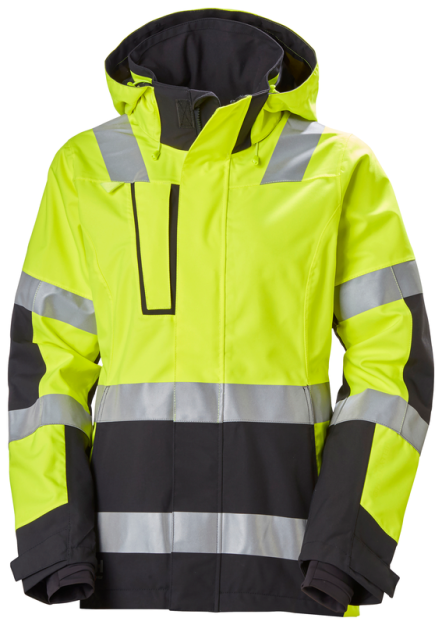 HELLY HANSEN W LUNA HI VIS SHELL JACKET