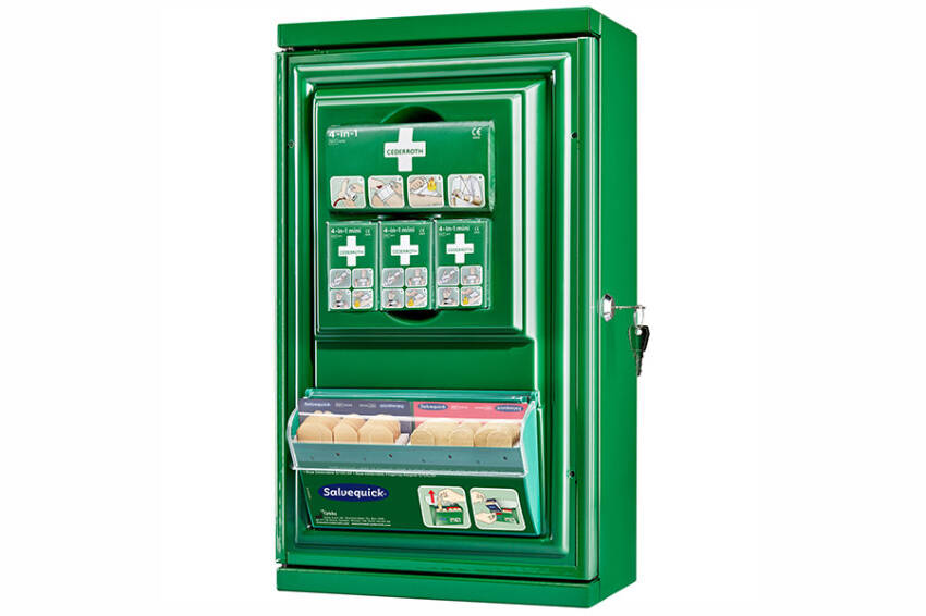 CEDERROTH SMALL FIRST AID CABINET MAŁA APTECZKA METALOWA