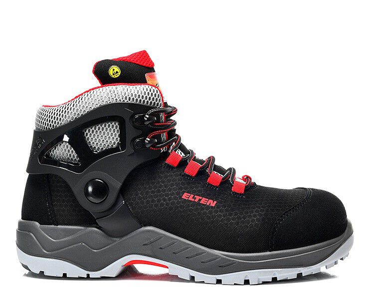 BUTY ELTEN  ARTURO BLACK-RED MID ESD S3