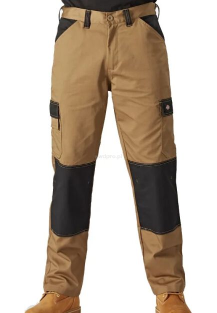 DICKIES EVERYDAY TROUSERS - KHAKI/BLACK UK33T DE98